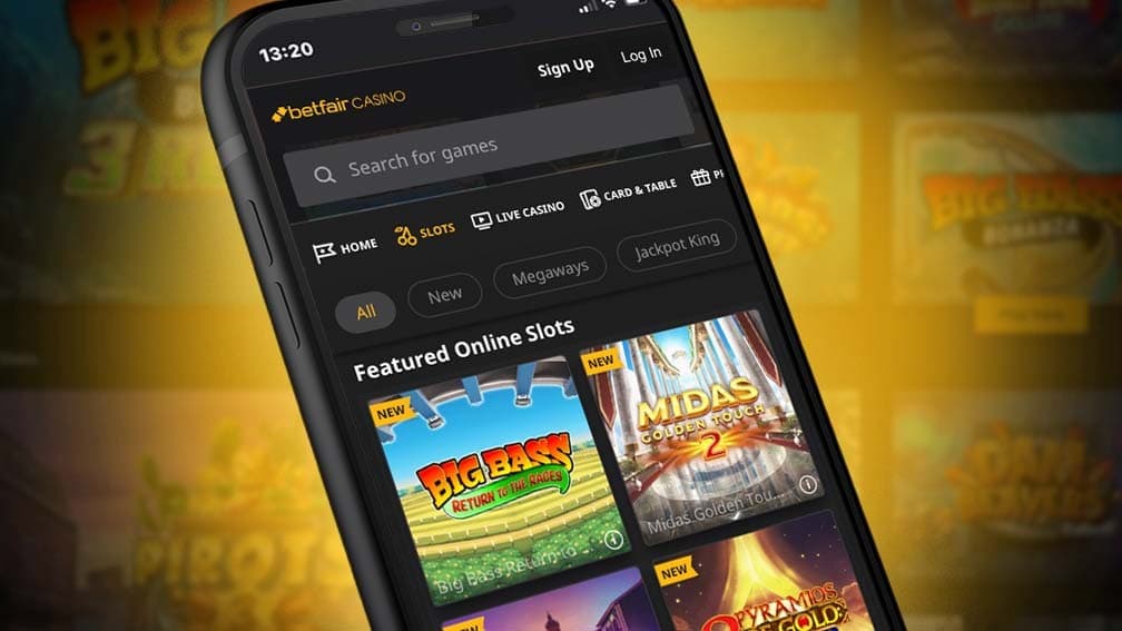 Tela de download do Betfair APK em smartphone Android